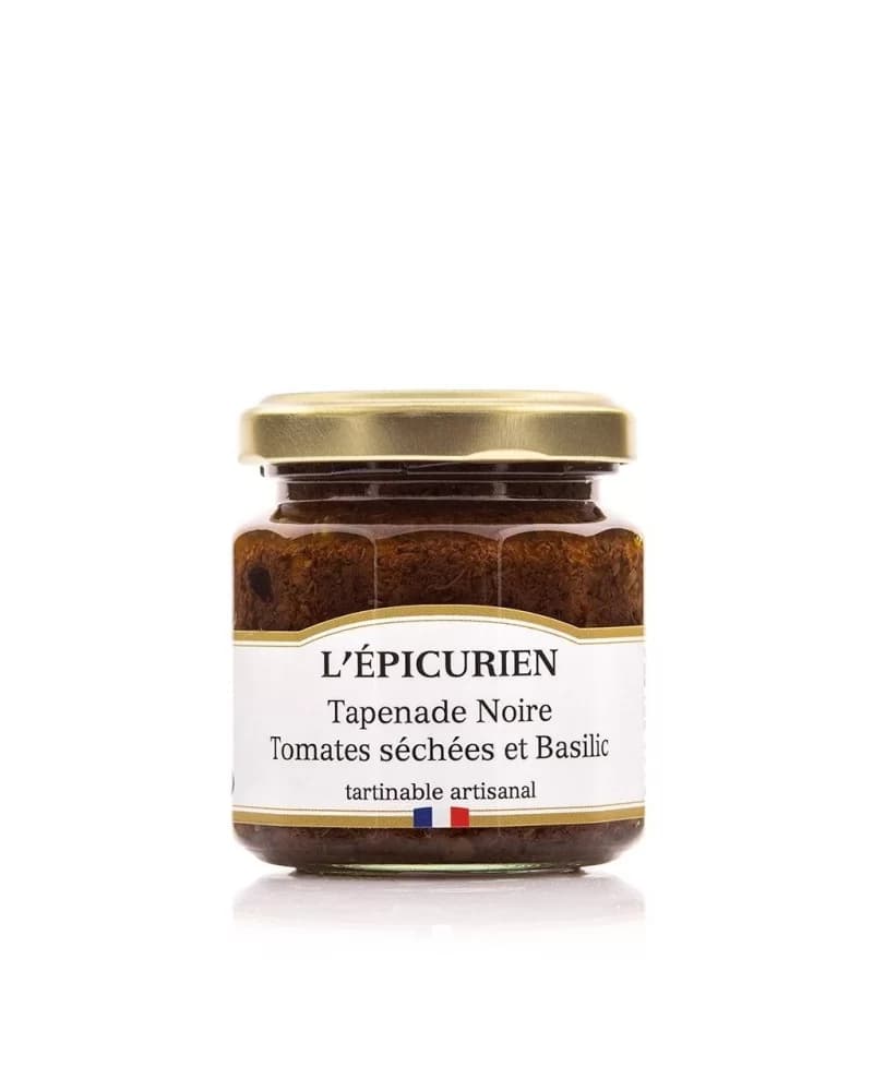 Tapenade Noire Tomates Séchées et Basilic