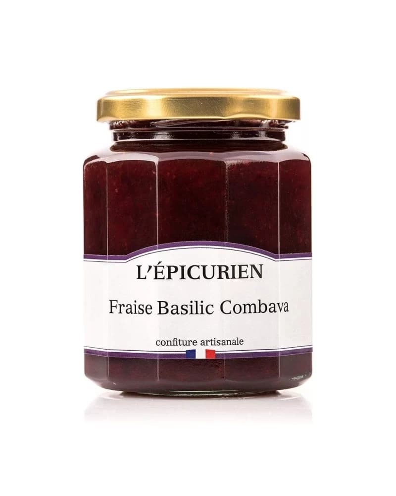 Confiture Fraise Basilic Combava
