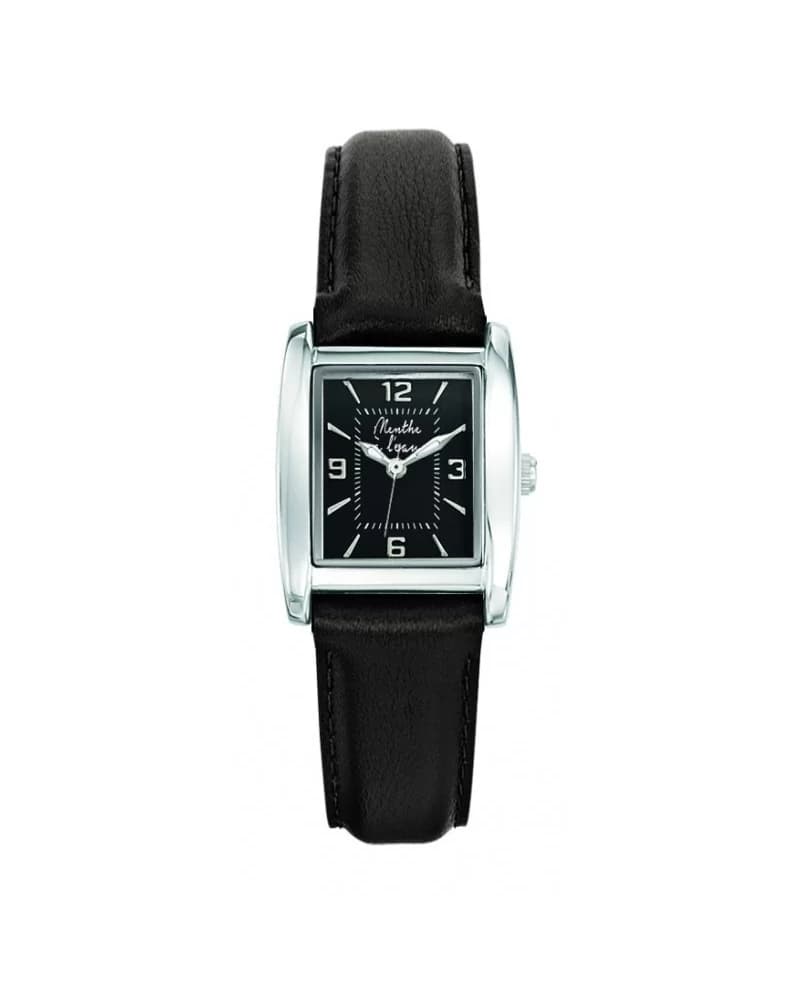 La Rectangle cuir noir