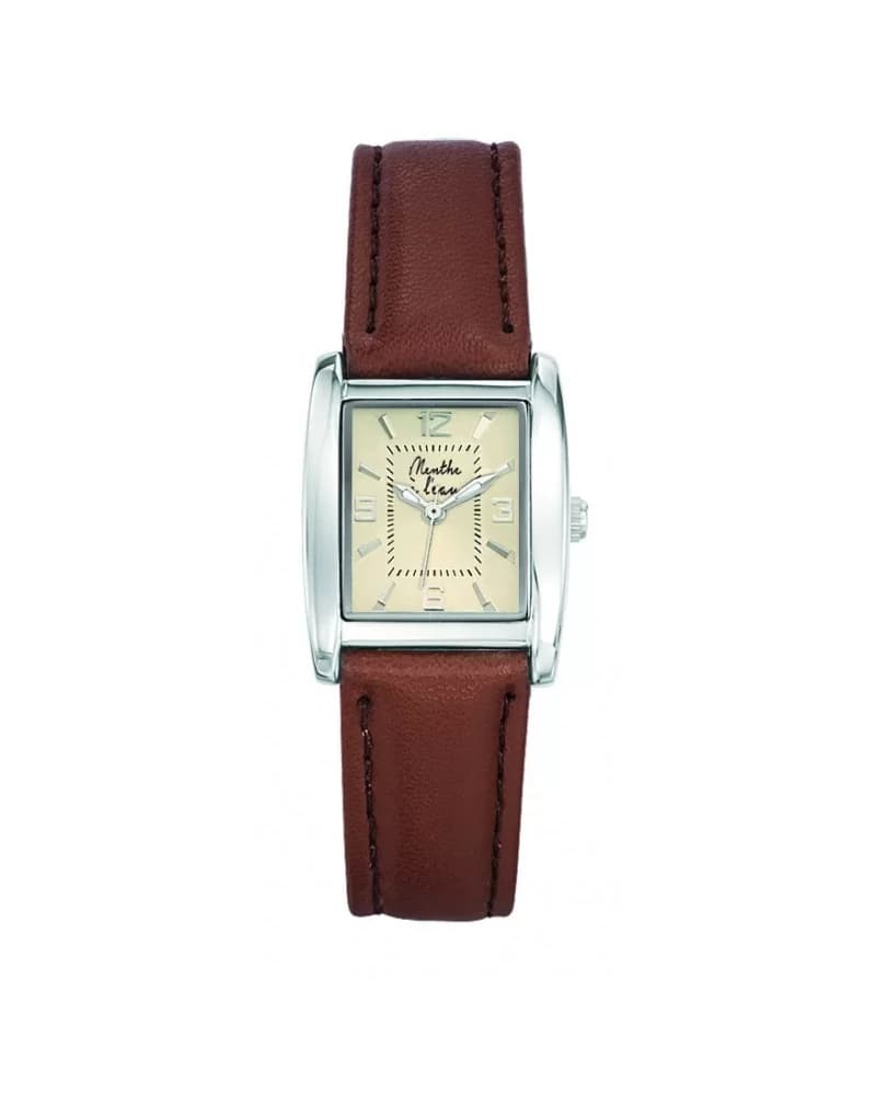 La Rectangle cuir camel
