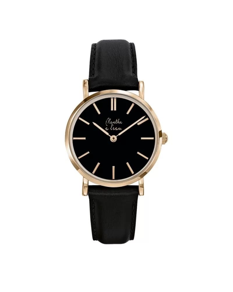 La Véritable cuir noir fond noir F