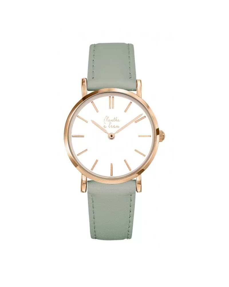 La Véritable cuir vert d'eau fond blanc RG