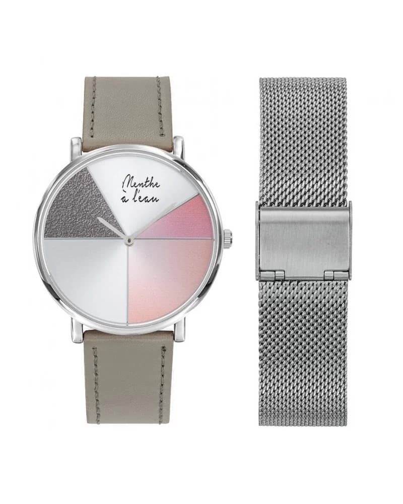 Coffret L'Indécise façon cuir gris design