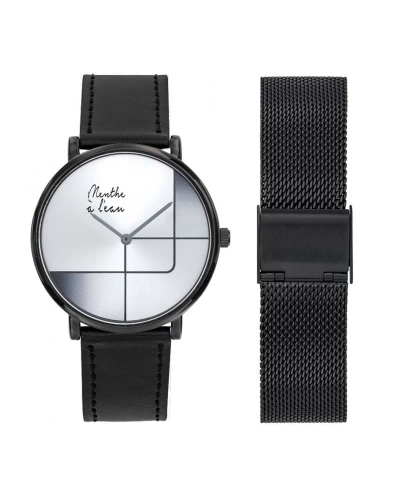 Coffret L'Indécise façon cuir noir design