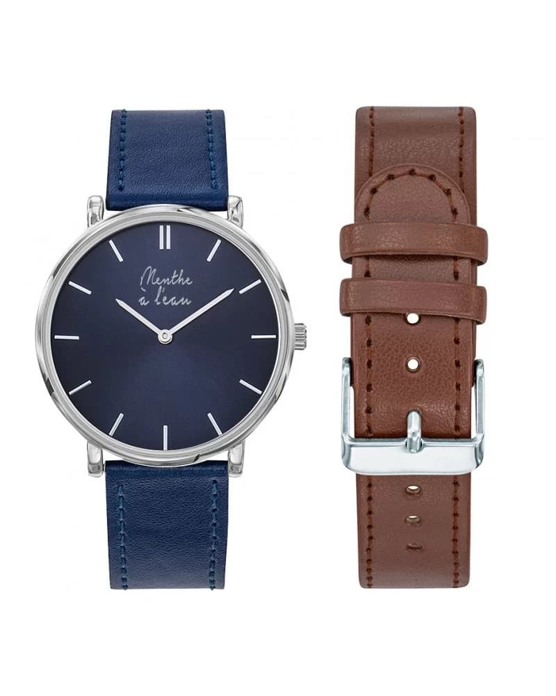 Coffret L'Indécise façon cuir bleu