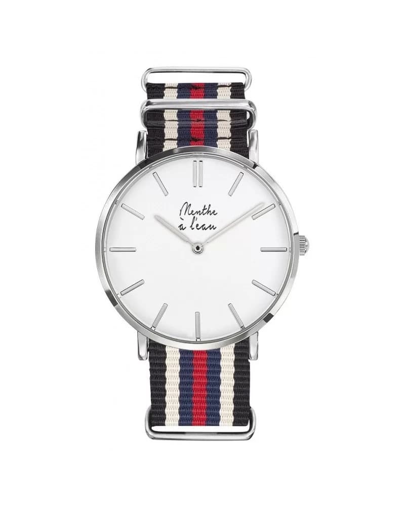 La Résistante noir/beige/bleu/rouge H chromée