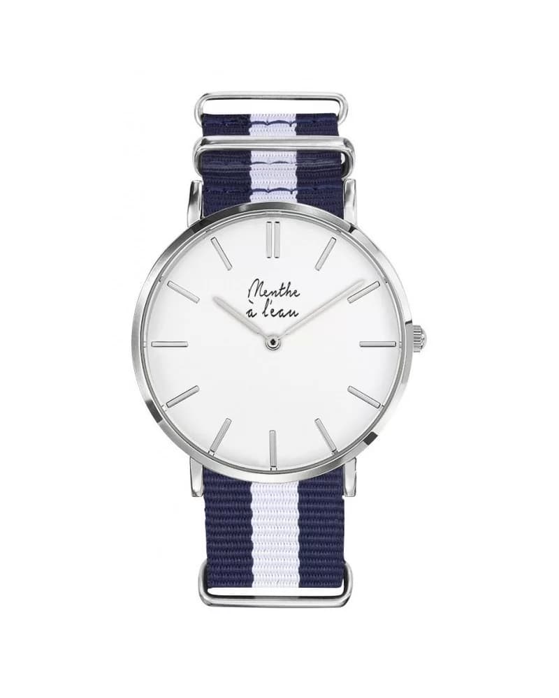 La Résistante bleu/blanc H chromée