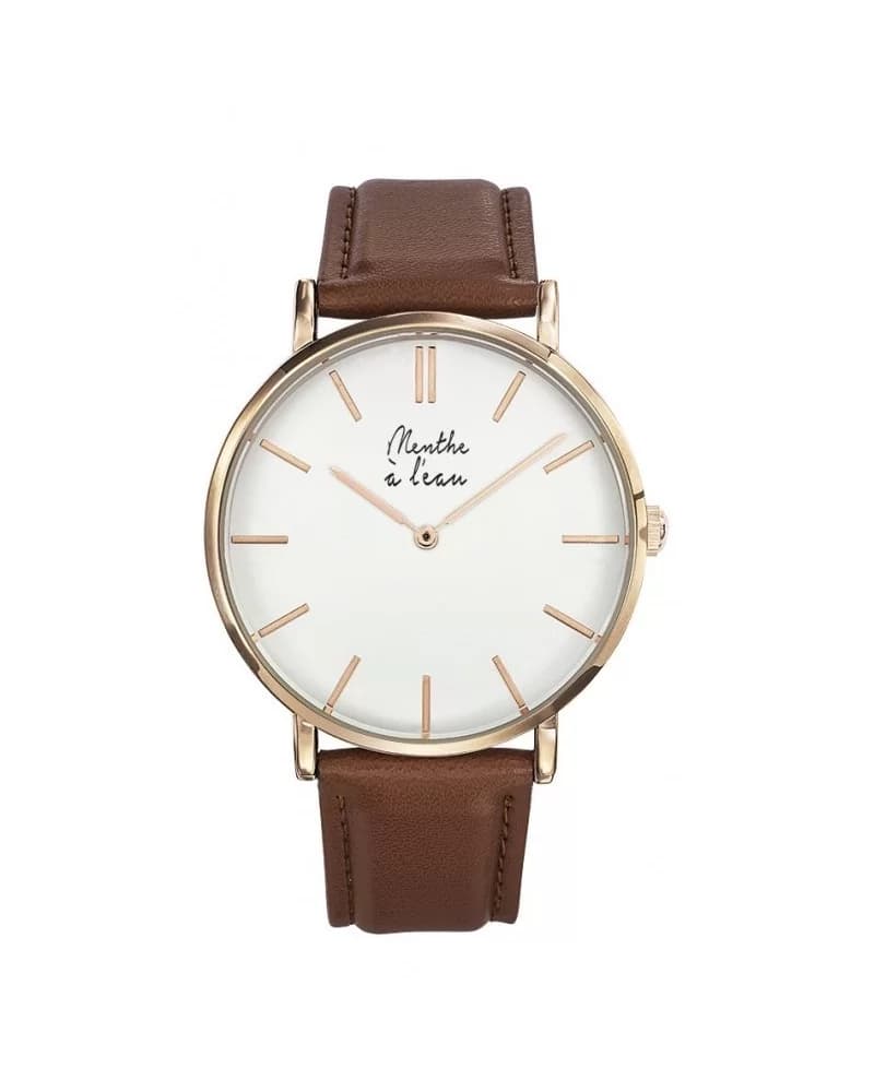 La Véritable cuir camel fond blanc H RG