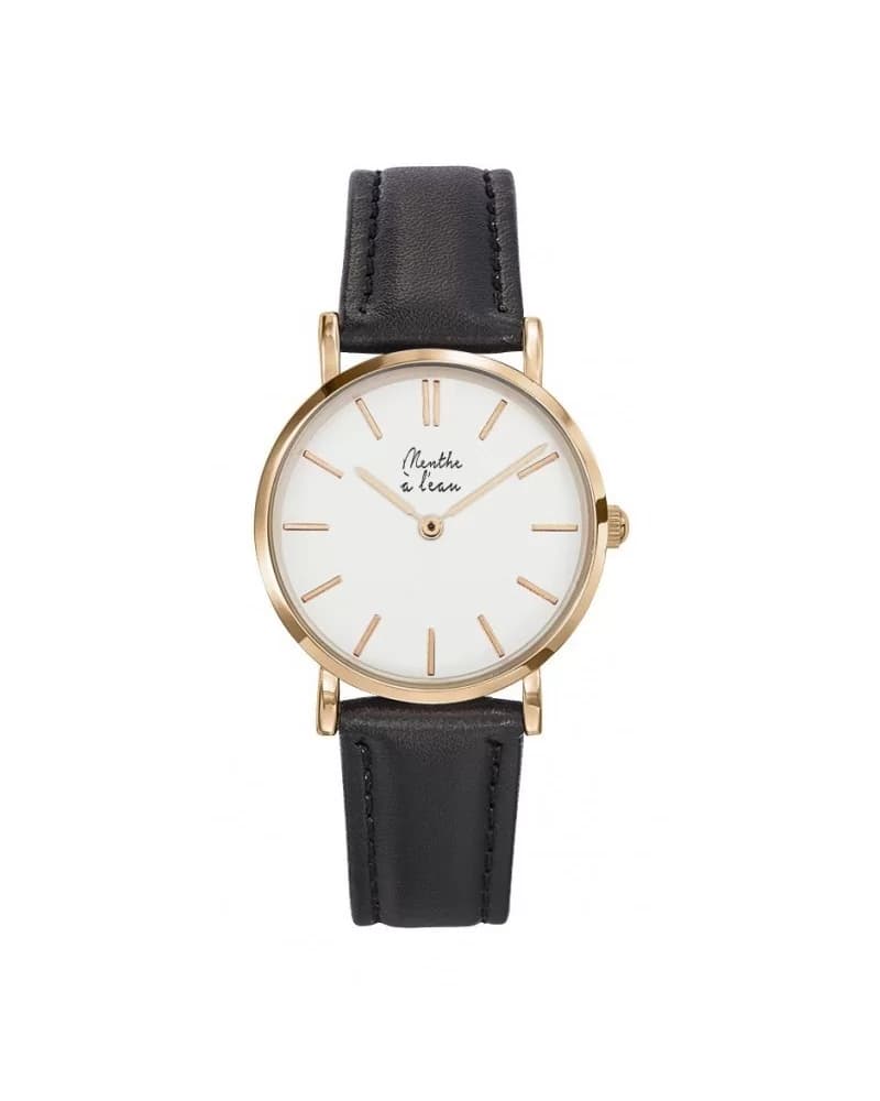 La Véritable cuir noir fond blanc F
