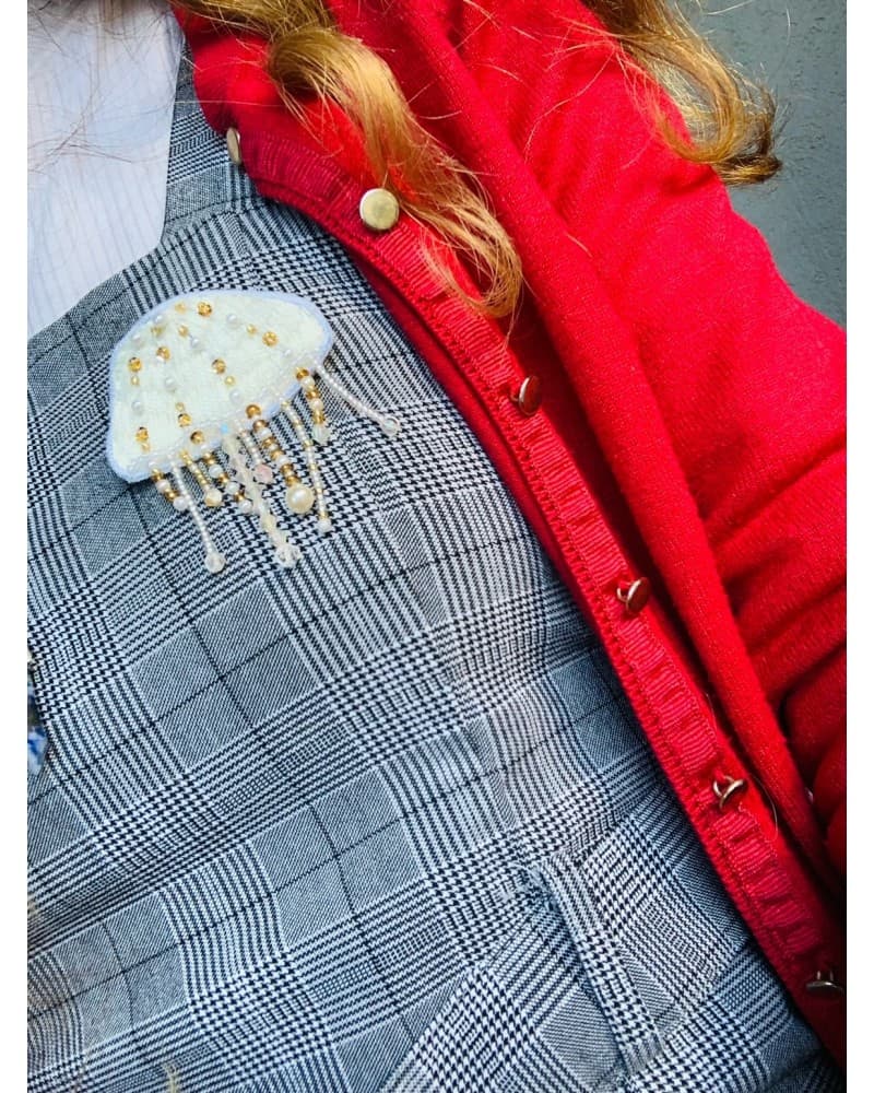 Broche Méduse
