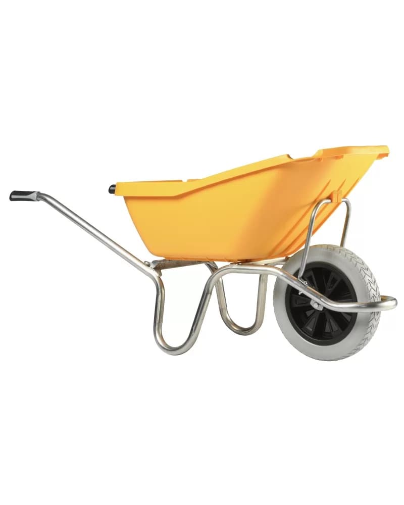 Brouette Plume 110 Jaune Roue Increvable