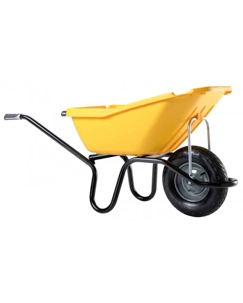 Brouette Pick Up 110 Jaune Roue Gonflee