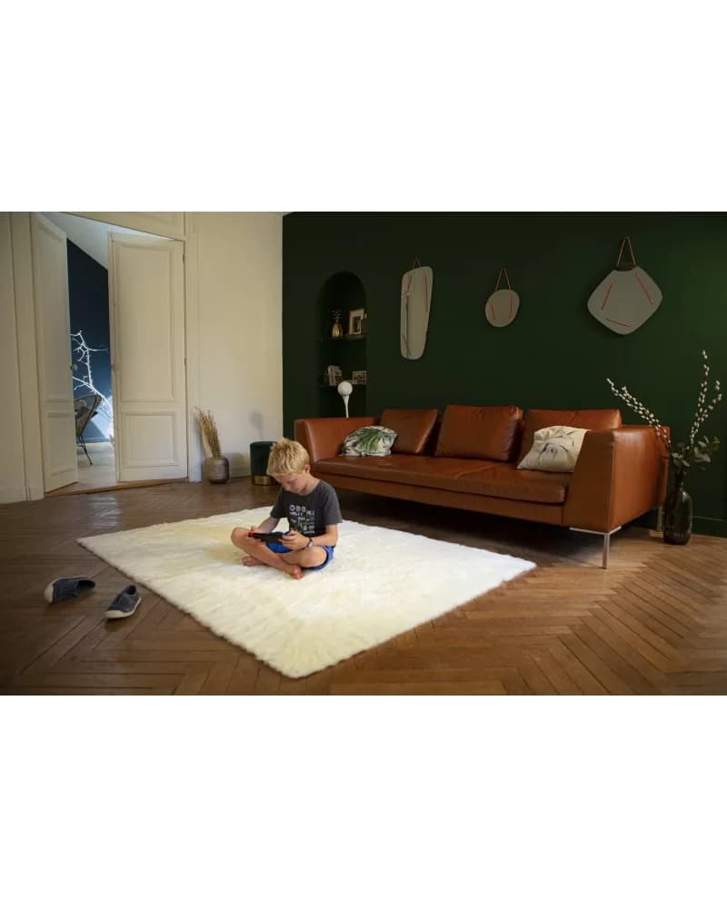 Tapis Rectangle Blanc