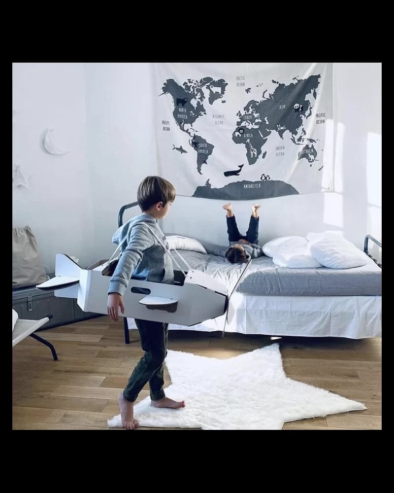 Tapis Blanc Étoile