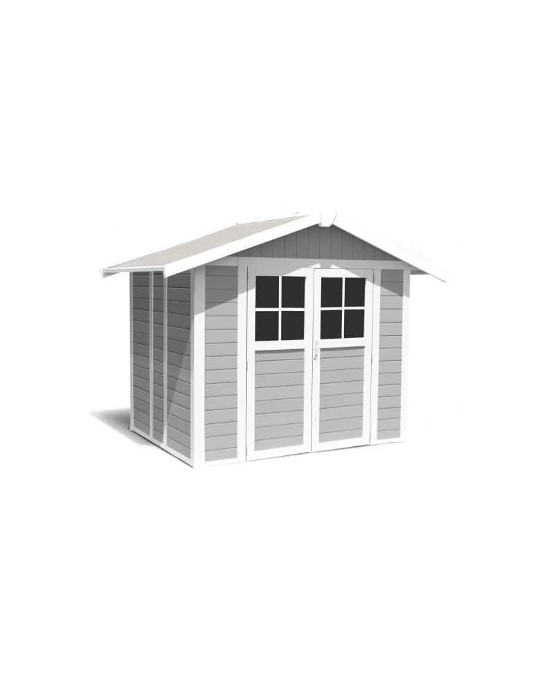 Abri De Jardin Déco 4,9 M² - Gris Clair