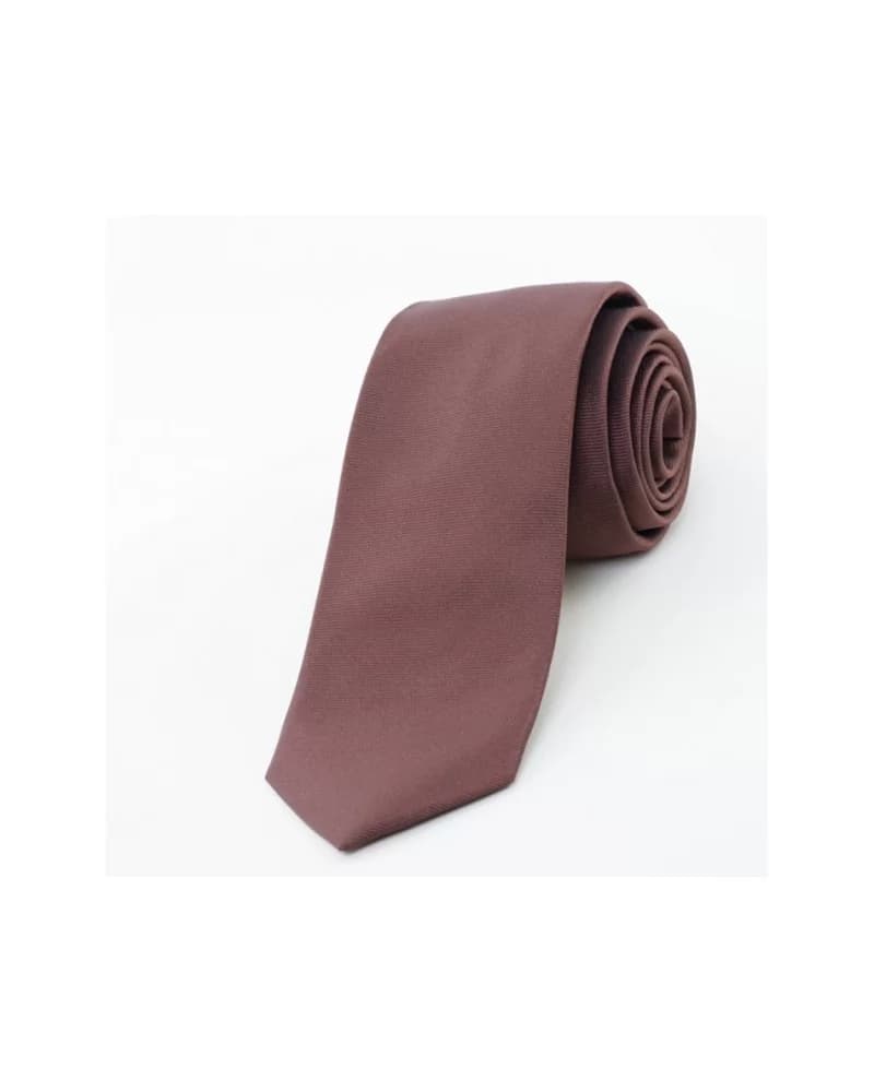 Cravate En Soie Marron "La Chocolatée"