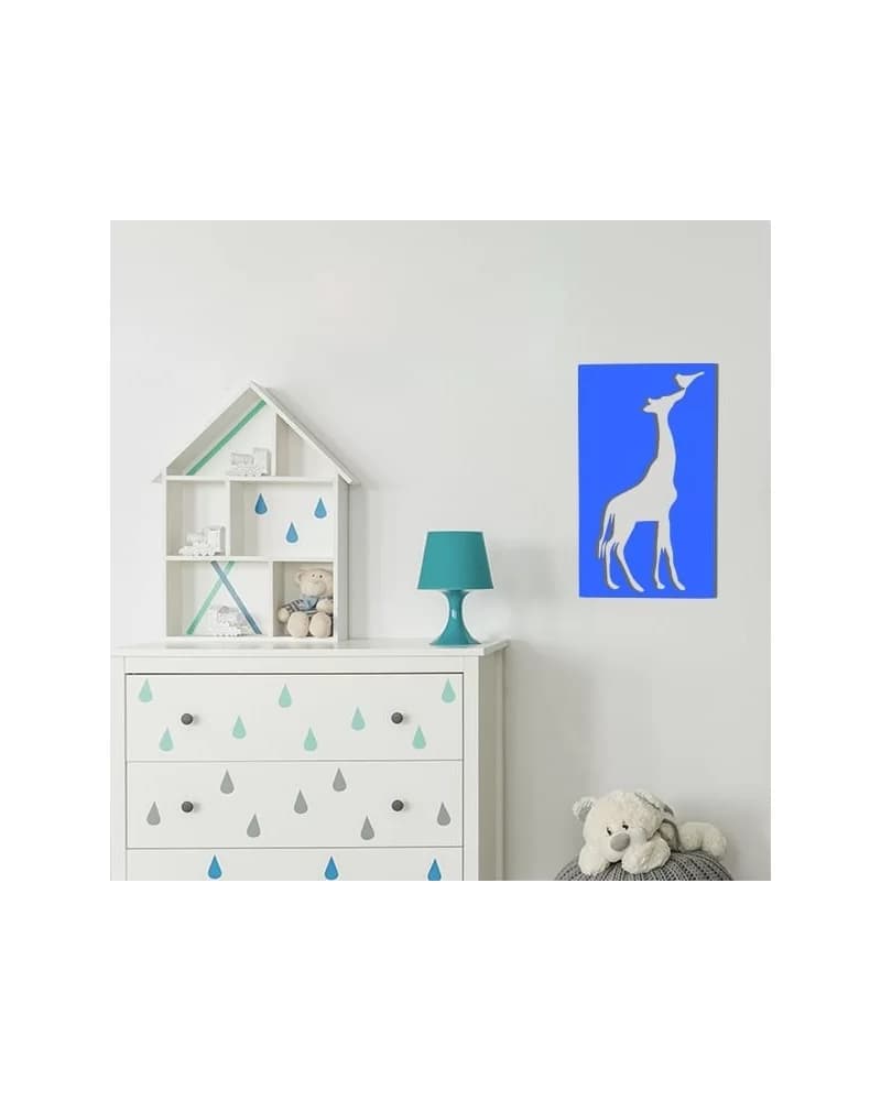 Cadre Girafe Couleur Xl Métal