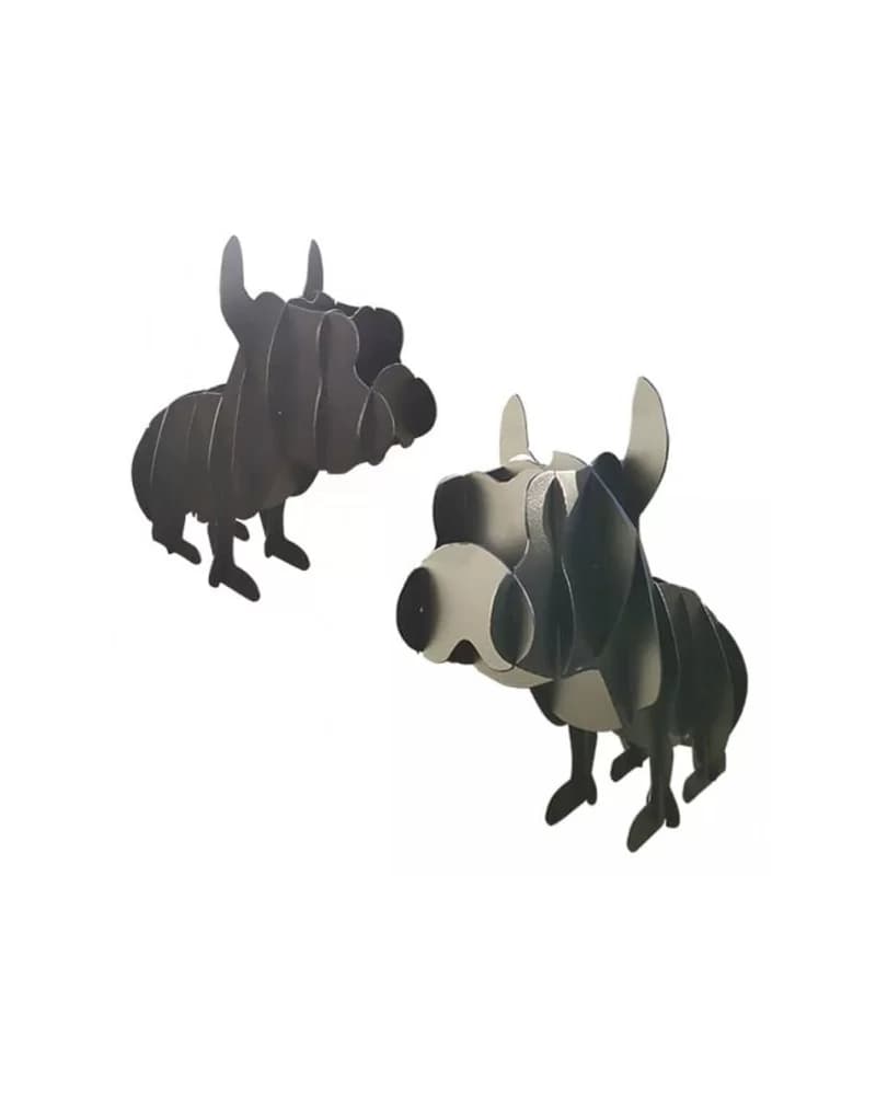 Statue Bouledogue L Métal