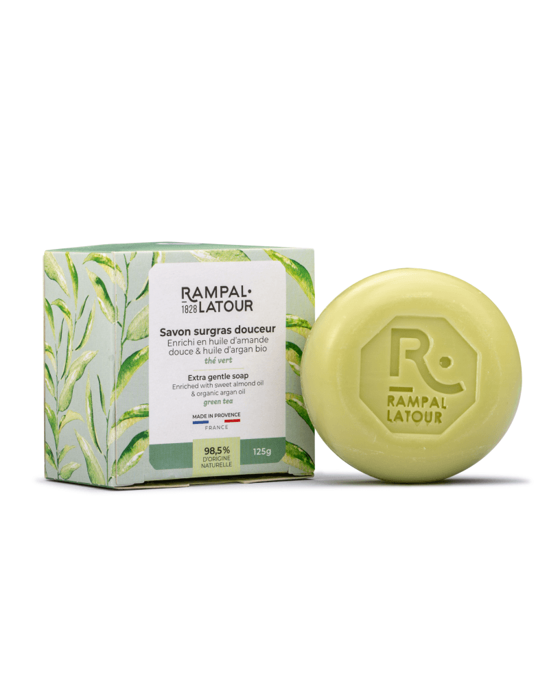 Savon surgras en coffret Thé vert 125g