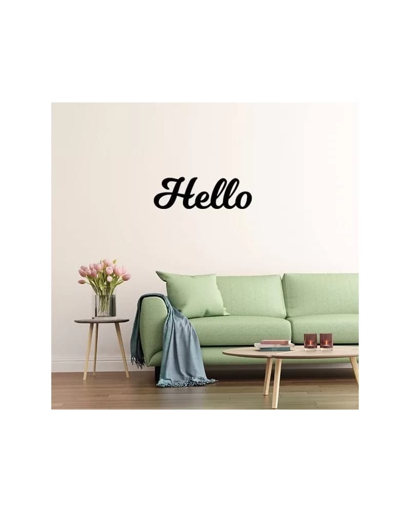 Décoration Hello L métal (15 cm X 46 cm)
